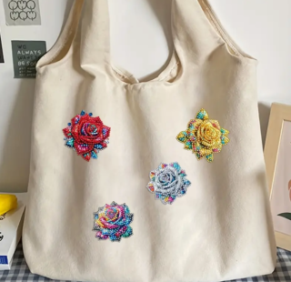 Preview: Diamond Painting Rosen Broschen